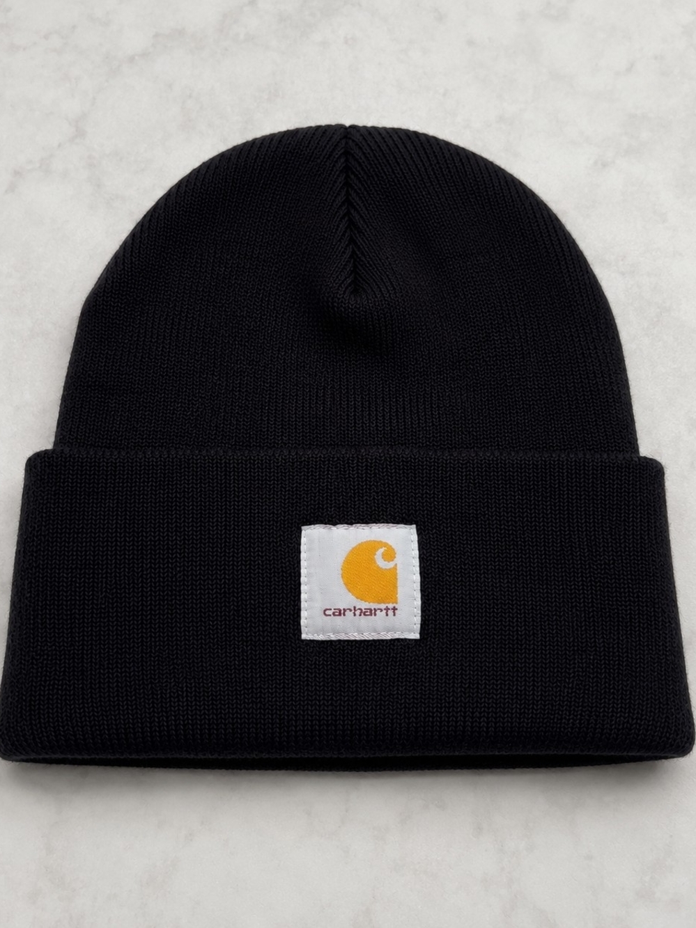Carhartt Black Knit Beanie Stocking Cap Watch Hat OS